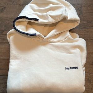 Madhappy cream fleece hoodie large